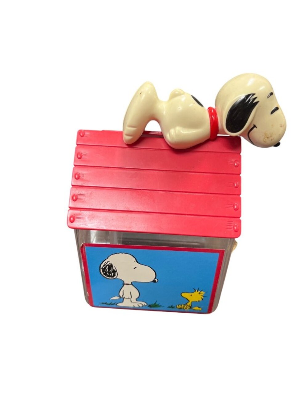Snoopy Peanuts celebration Vintage dog house candy trinket container SKU 10-540 - Picture 3 of 8